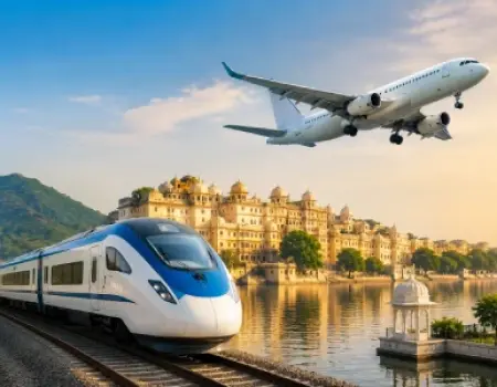 Best Train & Flight Options for Udaipur